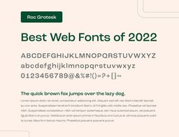 Roc Grotesk Best Web Font 2022